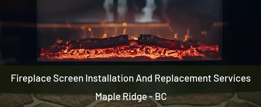  Fireplace Screen Installation And Replacement Services Maple Ridge - BC