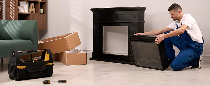 Old Rusted Metal Fireplace Repair And Replacement in Maple Ridge, BC