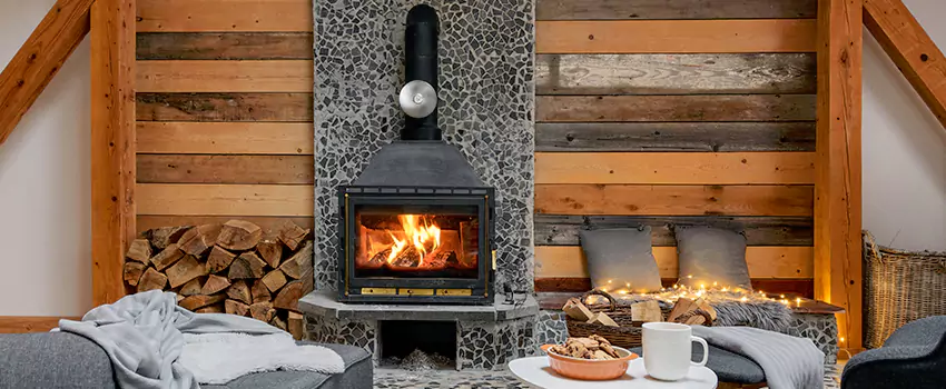 Thelin Hearth Products Direct Vent Gas Stove Fireplace Inspection in Maple Ridge, British Columbia