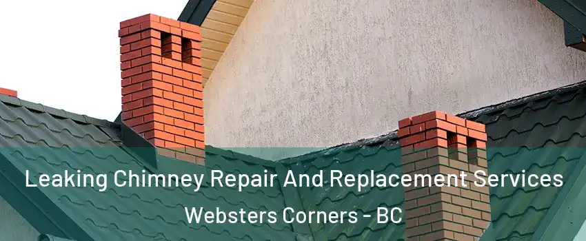  Leaking Chimney Repair And Replacement Services Websters Corners - BC
